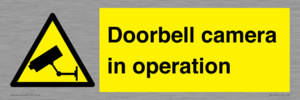 Doorbell camera in operation